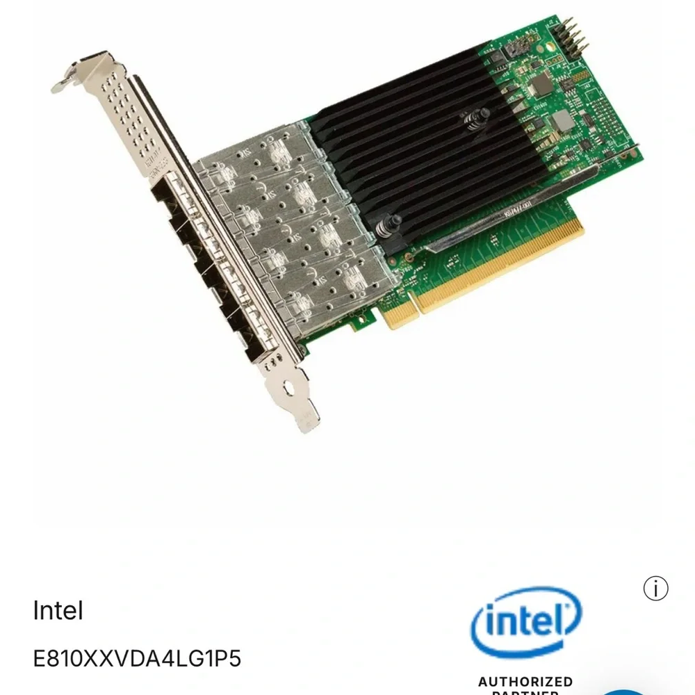 Intel Silver and Green Graphics Card